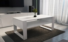 Τραπεζάκι σαλονιού LOFT 120 λευκό Τραπεζάκι σαλονιού LOFT 120 λευκό