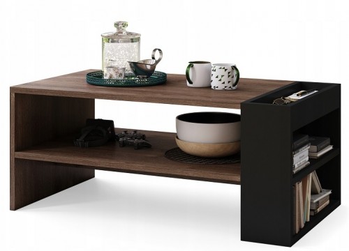 Τραπεζάκι σαλονιού NEFRI Καφέ-Μαύρο