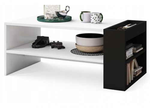 Τραπεζάκι σαλονιού NEFRI Λευκό-Μαύρο