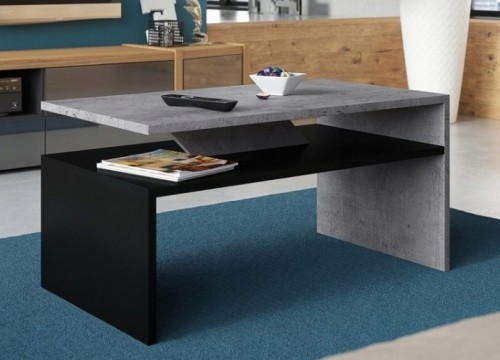 Τραπεζάκι σαλονιού PRIMA μπετόν - μαύρο Τραπεζάκι σαλονιού PRIMA μπετόν - μαύρο