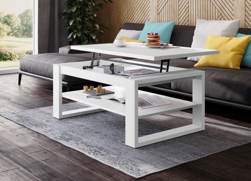 Τραπεζάκι σαλονιού NUO (ΣΕΡΒΙΤΟΡΟΣ) Λευκό Τραπεζάκι σαλονιού NUO (ΣΕΡΒΙΤΟΡΟΣ) Λευκό