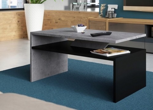 Τραπεζάκι σαλονιού PRIMA μπετόν - μαύρο Τραπεζάκι σαλονιού PRIMA μπετόν - μαύρο