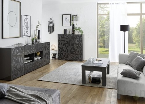 Τραπεζάκι σαλονιού  PRISMA Ανθρακί Τραπεζάκι σαλονιού  PRISMA Ανθρακί