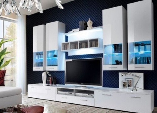 Σύνθετο σαλονιού ALFA II ΛΕΥΚΟ