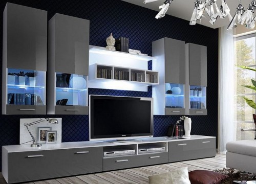 Σύνθετο σαλονιού ALFA II ΓΚΡΙ