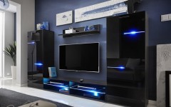 Σύνθετο σαλονιού MODERN 1 Μαύρο Σύνθετο σαλονιού MODERN 1 Μαύρο
