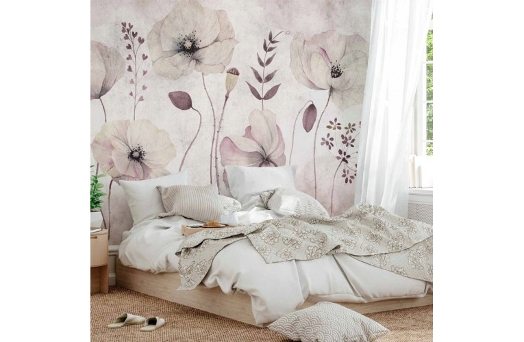 Ταπετσαρία τοίχου BOHO MURANDO Λιβάδι με Παπαρούνες Ταπετσαρία τοίχου BOHO MURANDO Λιβάδι με Παπαρούνες